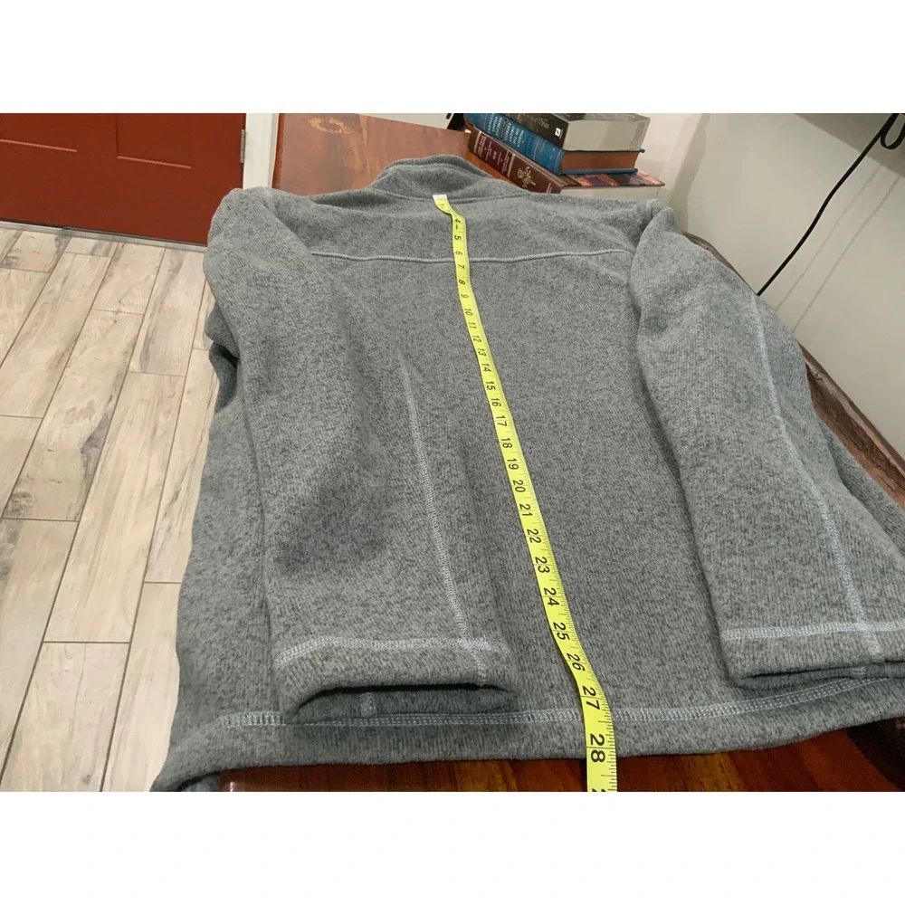 The North Face Gordon Lyons Full Zip Fleece Jacket Gray Mens Large Heathered